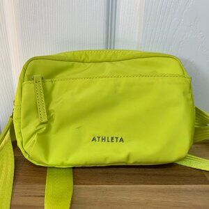 Athleta All About Crossbody Belt Bag – Bright Yellow/Neon/Highlighter Green